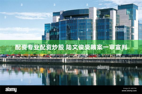 配资专业配资炒股 陆文俊受贿案一审宣判