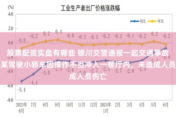 股票配资实盘有哪些 银川交警通报一起交通事故：马某驾驶小轿车因操作不当冲入一餐厅内，未造成人员伤亡