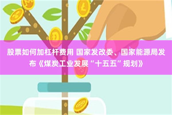 股票如何加杠杆费用 国家发改委、国家能源局发布《煤炭工业发展“十五五”规划》