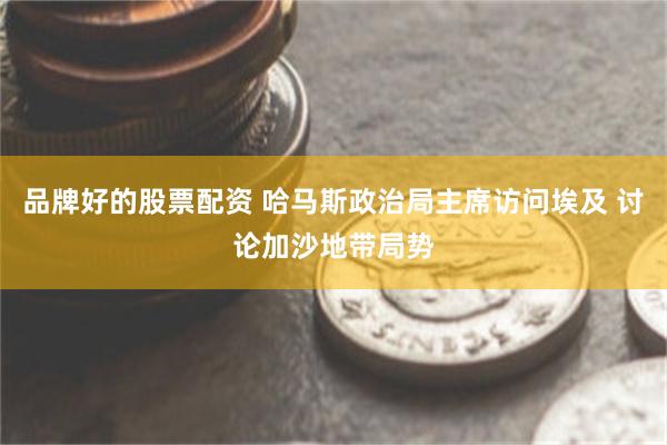 品牌好的股票配资 哈马斯政治局主席访问埃及 讨论加沙地带局势