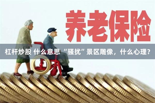 杠杆炒股 什么意思 “骚扰”景区雕像，什么心理？