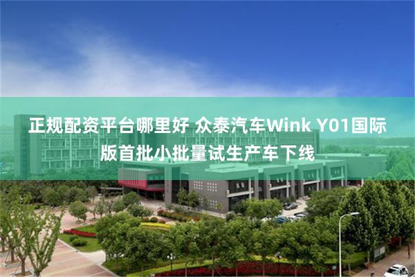 正规配资平台哪里好 众泰汽车Wink Y01国际版首批小批量试生产车下线