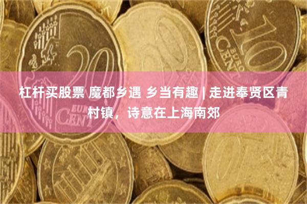 杠杆买股票 魔都乡遇 乡当有趣 | 走进奉贤区青村镇，诗意在上海南郊